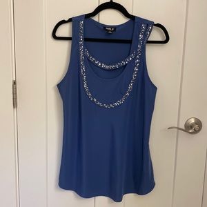 Ellen B Rhinestone Tank Top Size M